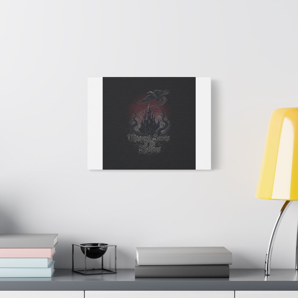 Whispered Secrets of the Shadows Castle Wall Art, Matte Canvas | Gothic Medieval Decor