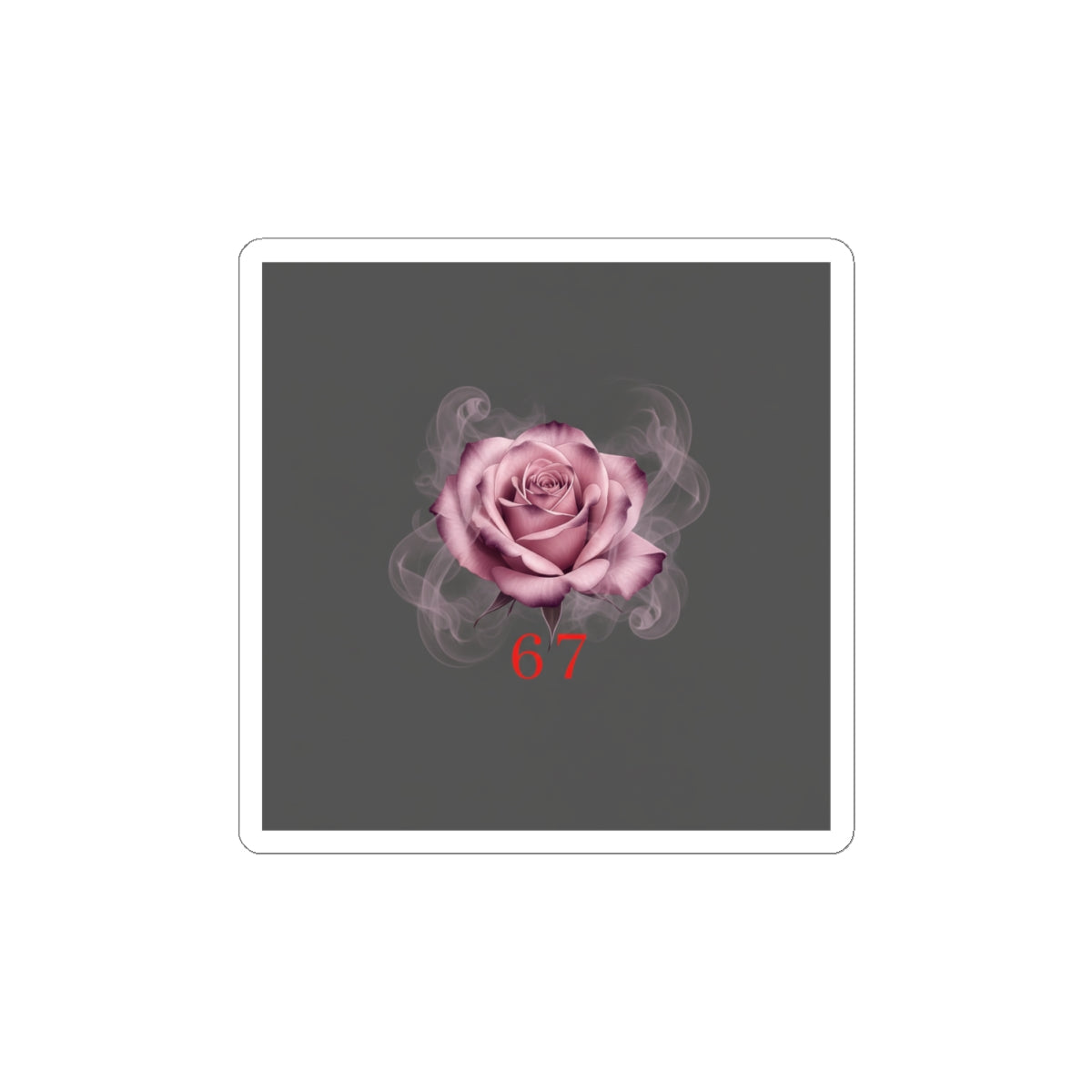 Moon Rose Kiss-Cut Stickers | Romantic Gothic Lite, soft goth floral