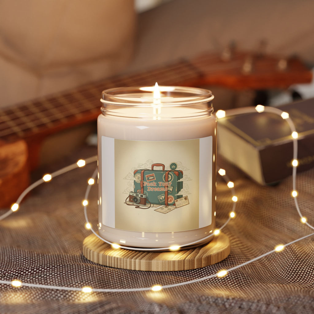 Vintage Postcard Travel Stamp Candle | Soy Candle, Wanderlust Design
