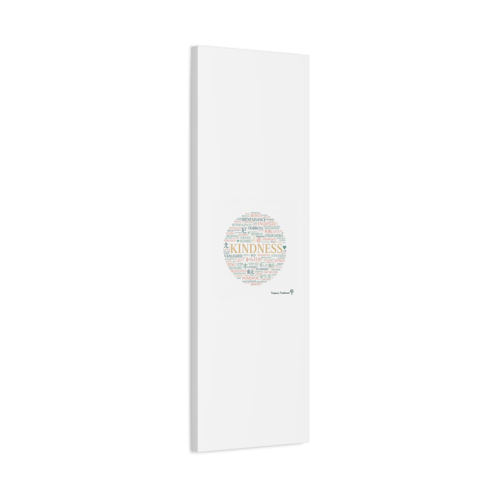 Kindness Word Cloud Canvas | Fresh Start Minimalist Wall Art