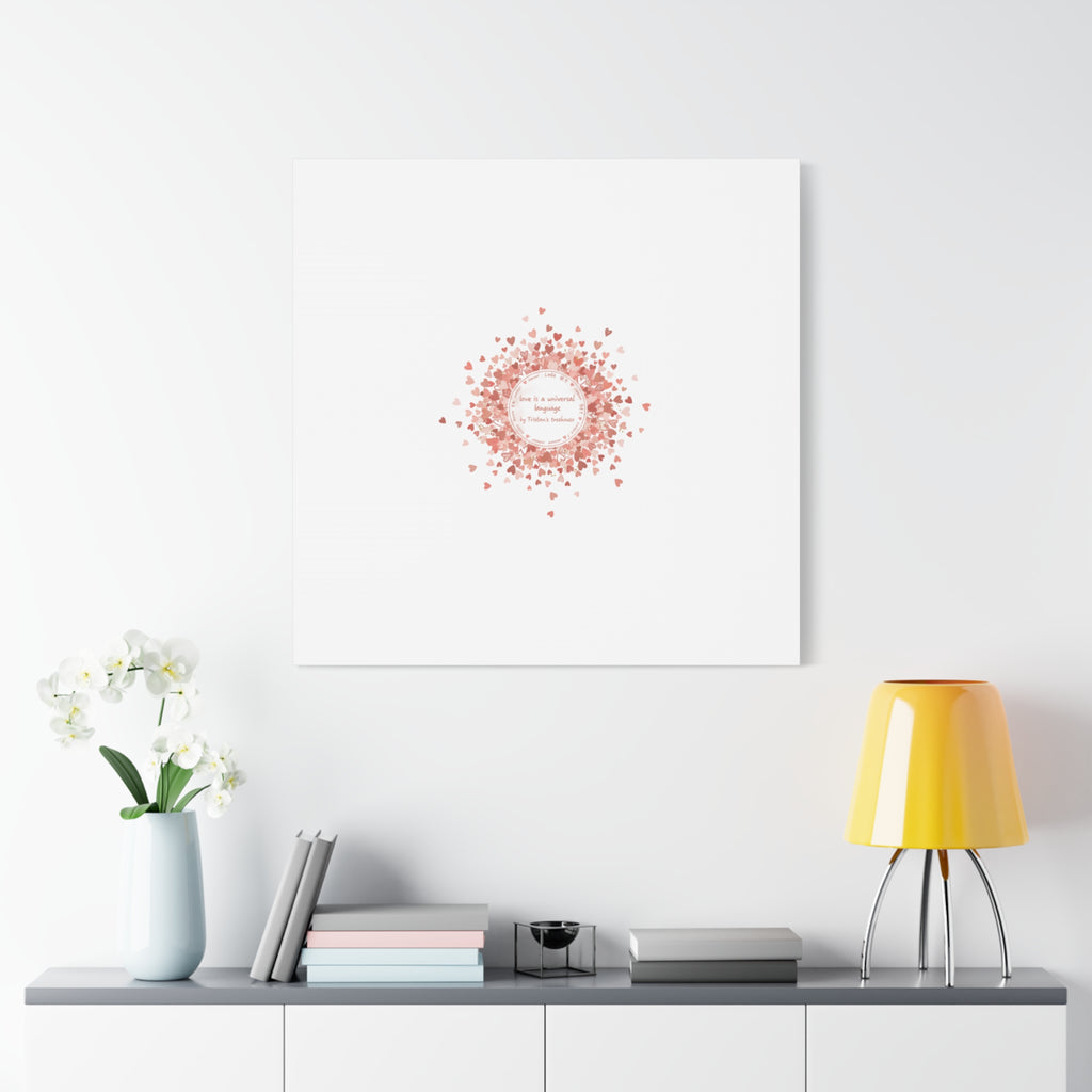 Tiny Heart Confetti Canvas | Matte Stretched Wall Art