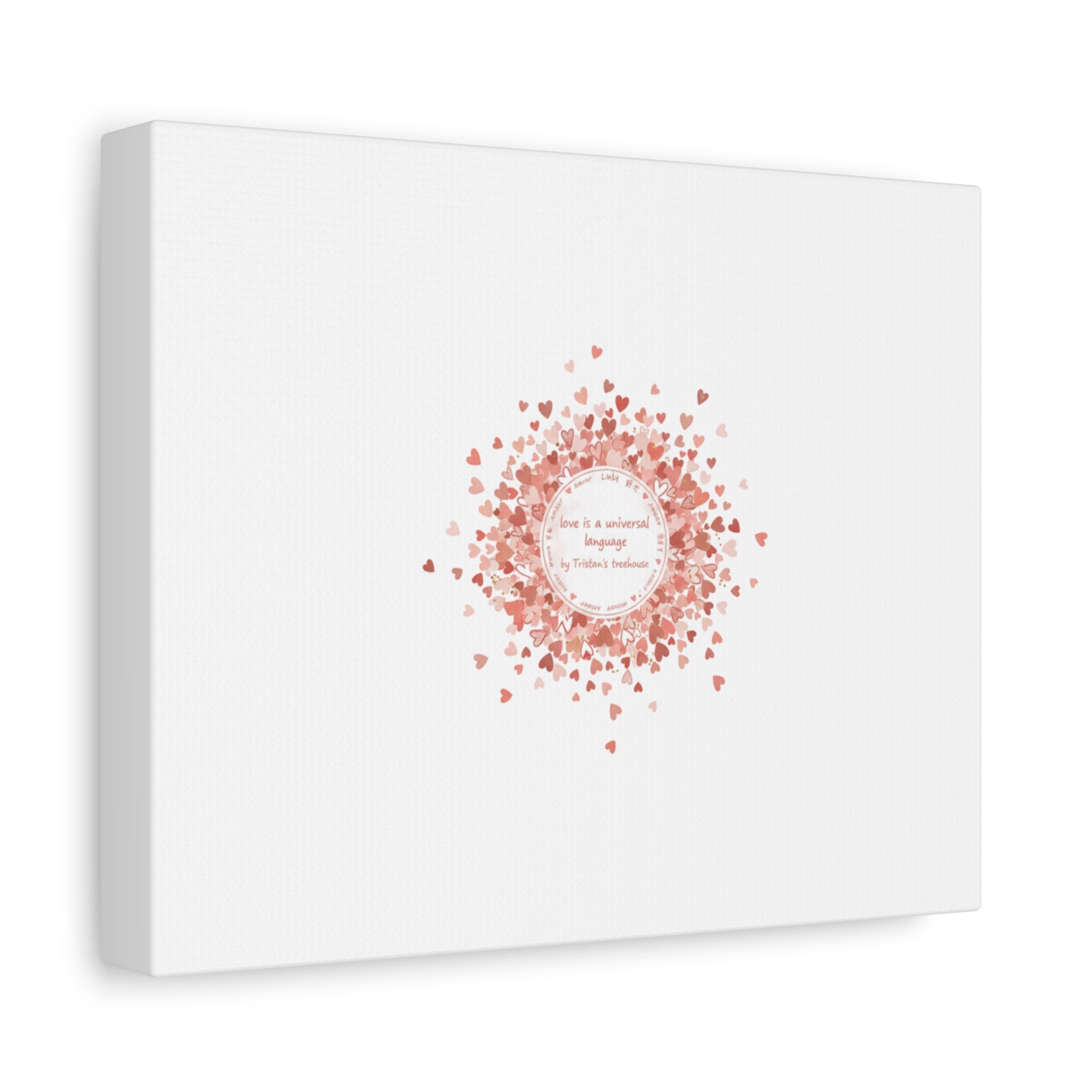 Tiny Heart Confetti Canvas | Matte Stretched Wall Art