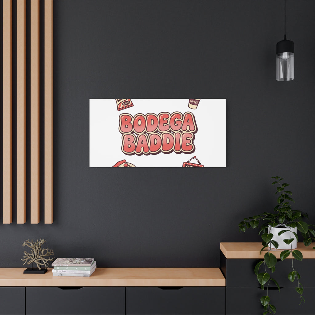 Bodega Baddie Matte Canvas, Stretched | NYC Y2K Corner Store Vibes