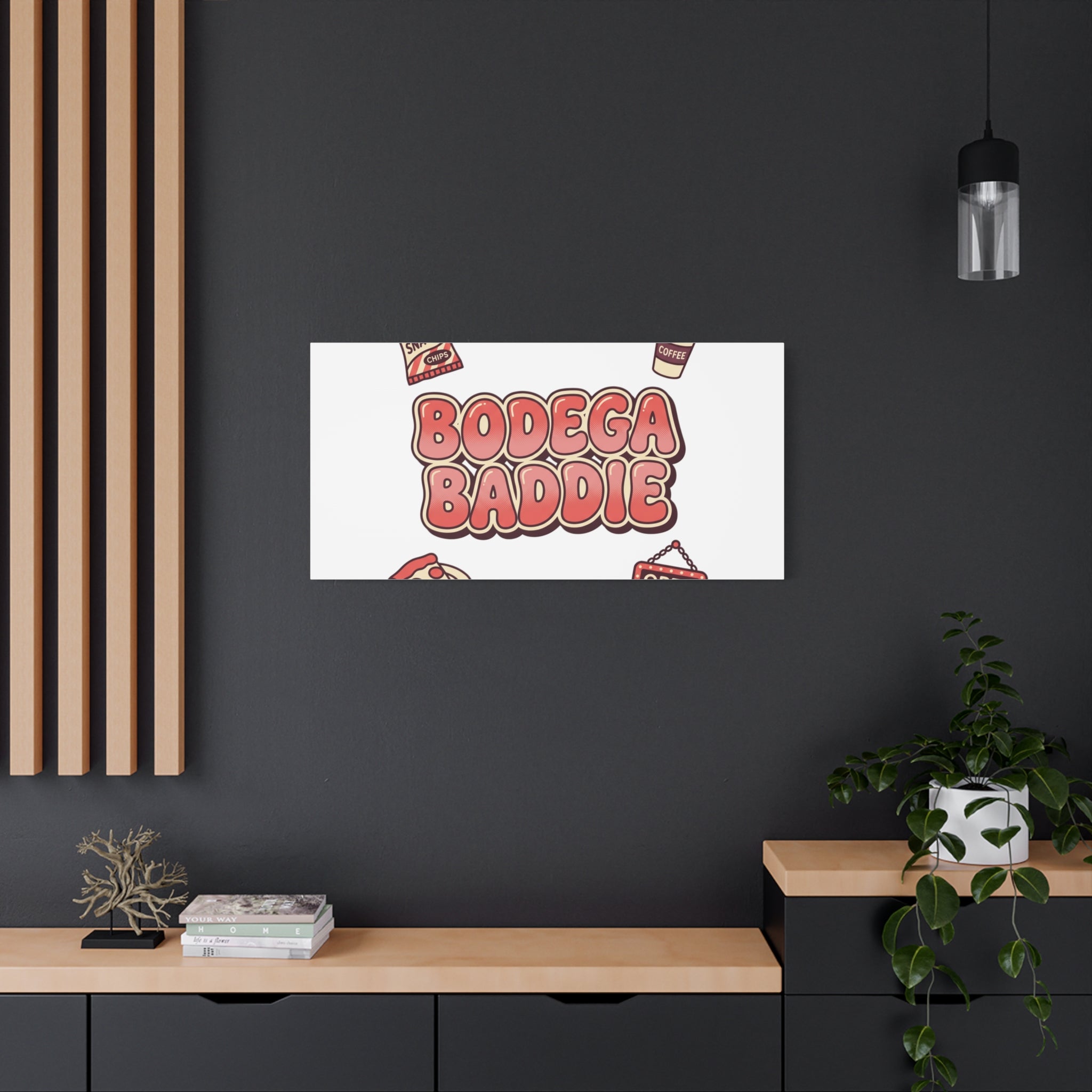 Bodega Baddie Matte Canvas, Stretched | NYC Y2K Corner Store Vibes