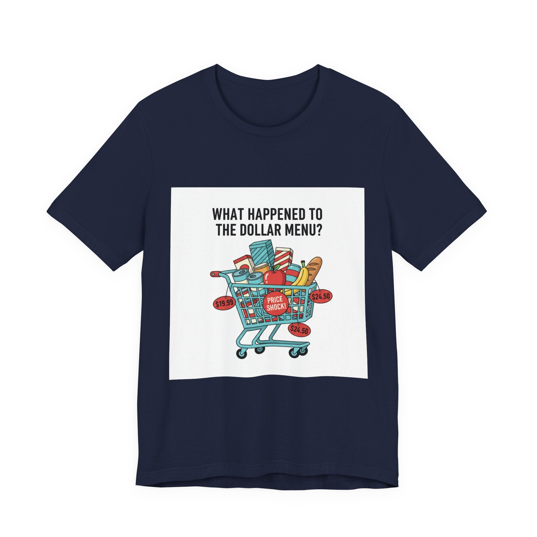 What Happened to the Dollar Menu Tee | grocery prices shirt, budget humor