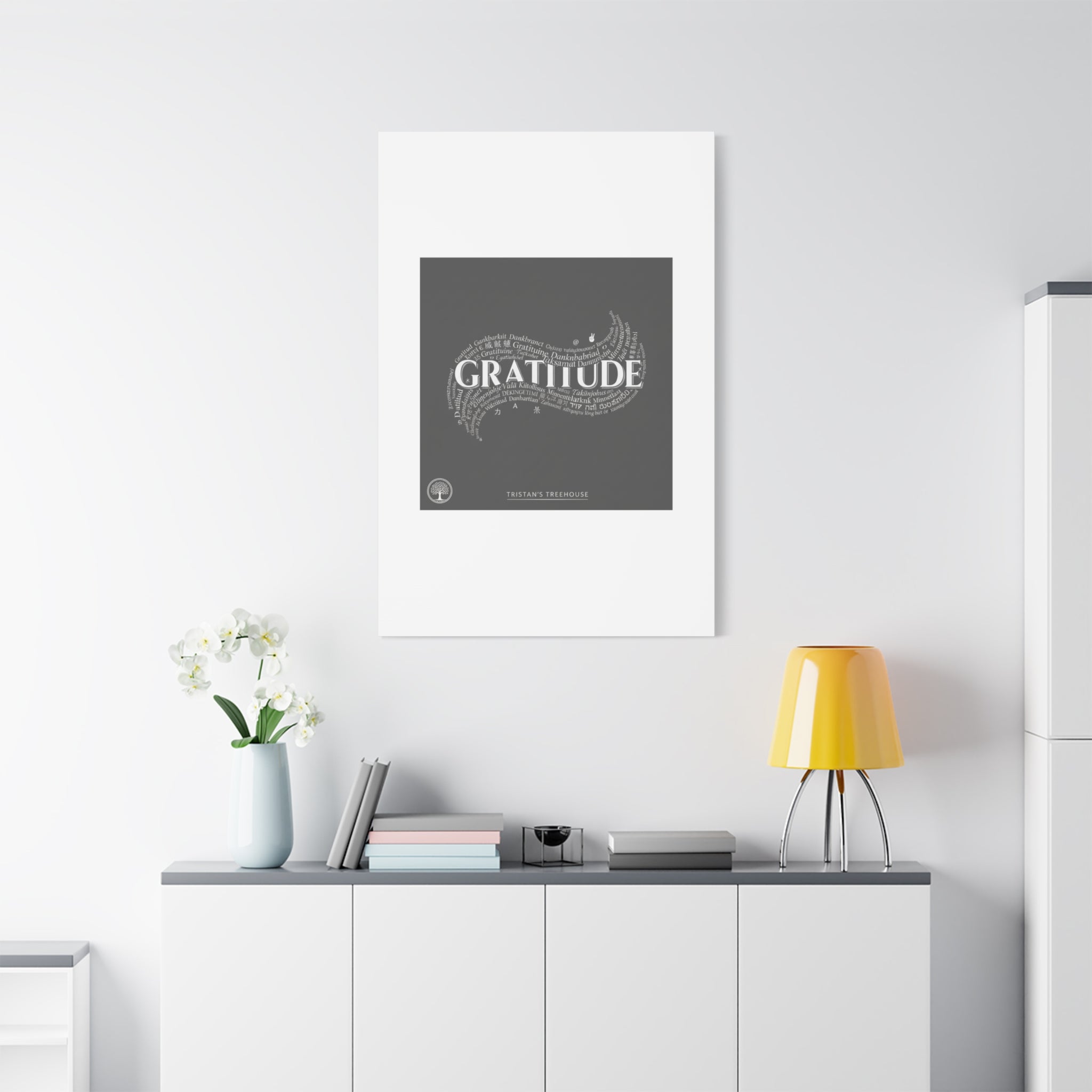 Gratitude Wall Art Matte Canvas | Tiny Treats, sweet uplifting print