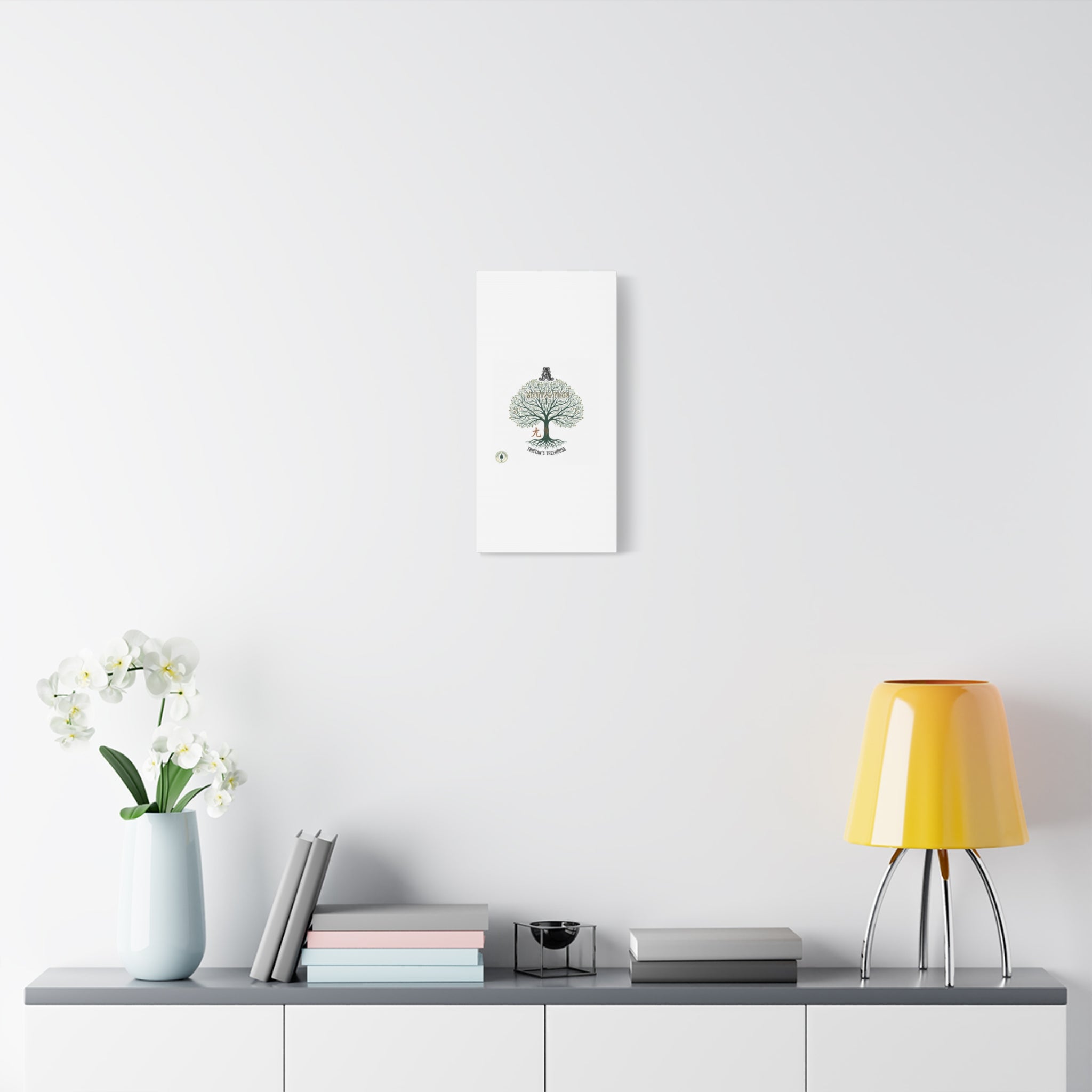 Handwritten Doodle Tree Canvas | Matte Stretched Wall Art