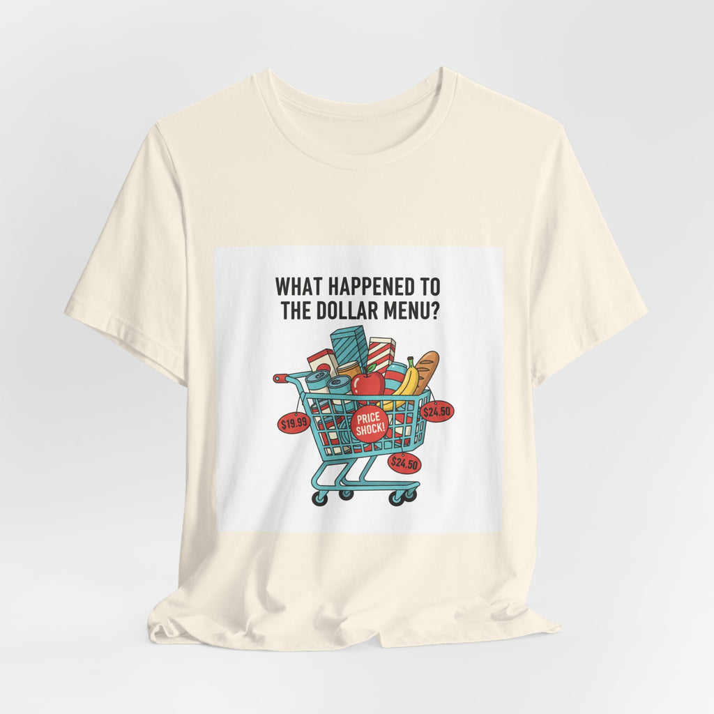 What Happened to the Dollar Menu Tee | grocery prices shirt, budget humor