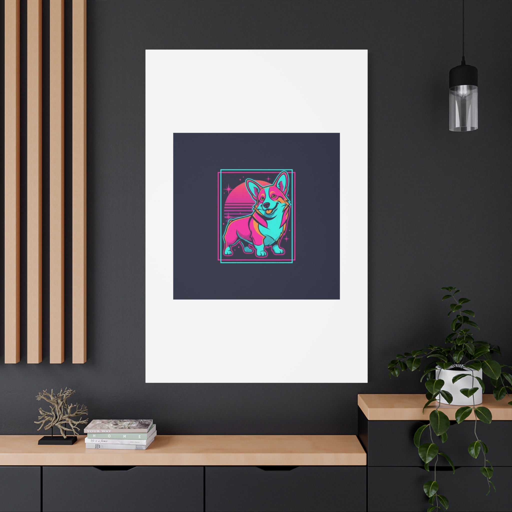 Platonic Love Corgi Canvas | Friendship Valentine, Galentine’s Wall Art