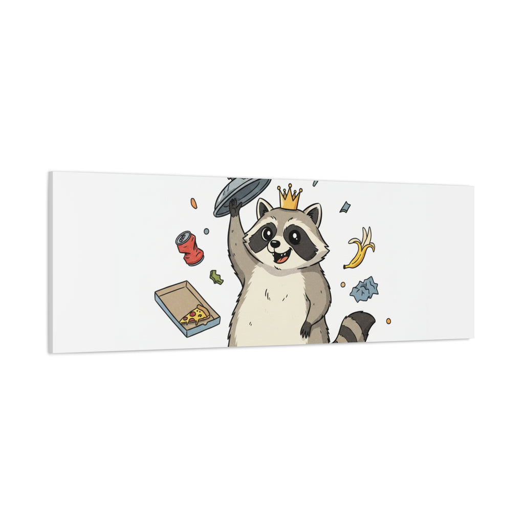 Kings of the Trash Canvas, Raccoon Doodle | Trash Panda, Goofy Critter Art