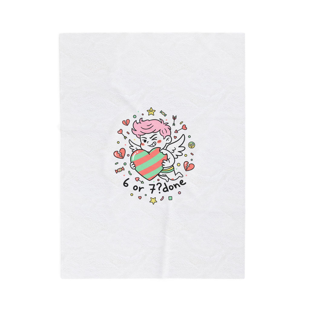6 7 Weird Cupid Canvas | Viral Valentine's Wall Art | Funny Quirky Love
