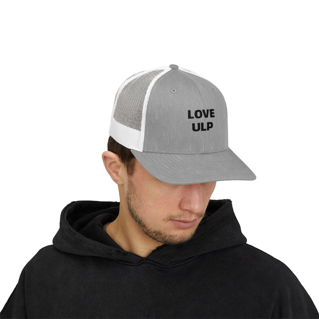Love ULP Trucker Cap - Vintage Grey Mesh Snapback Hat