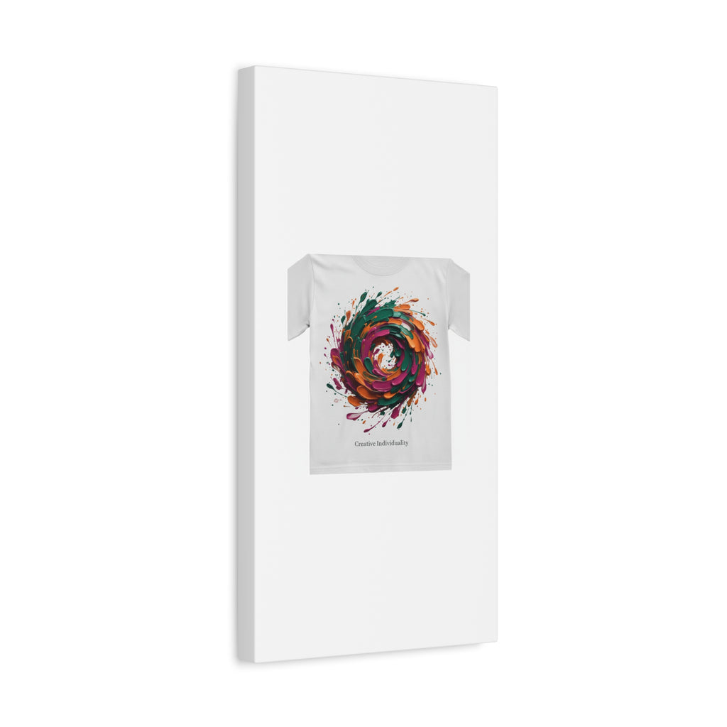 Painterly Abstract Floral Swirl Canvas | Matte Stretched Canvas
