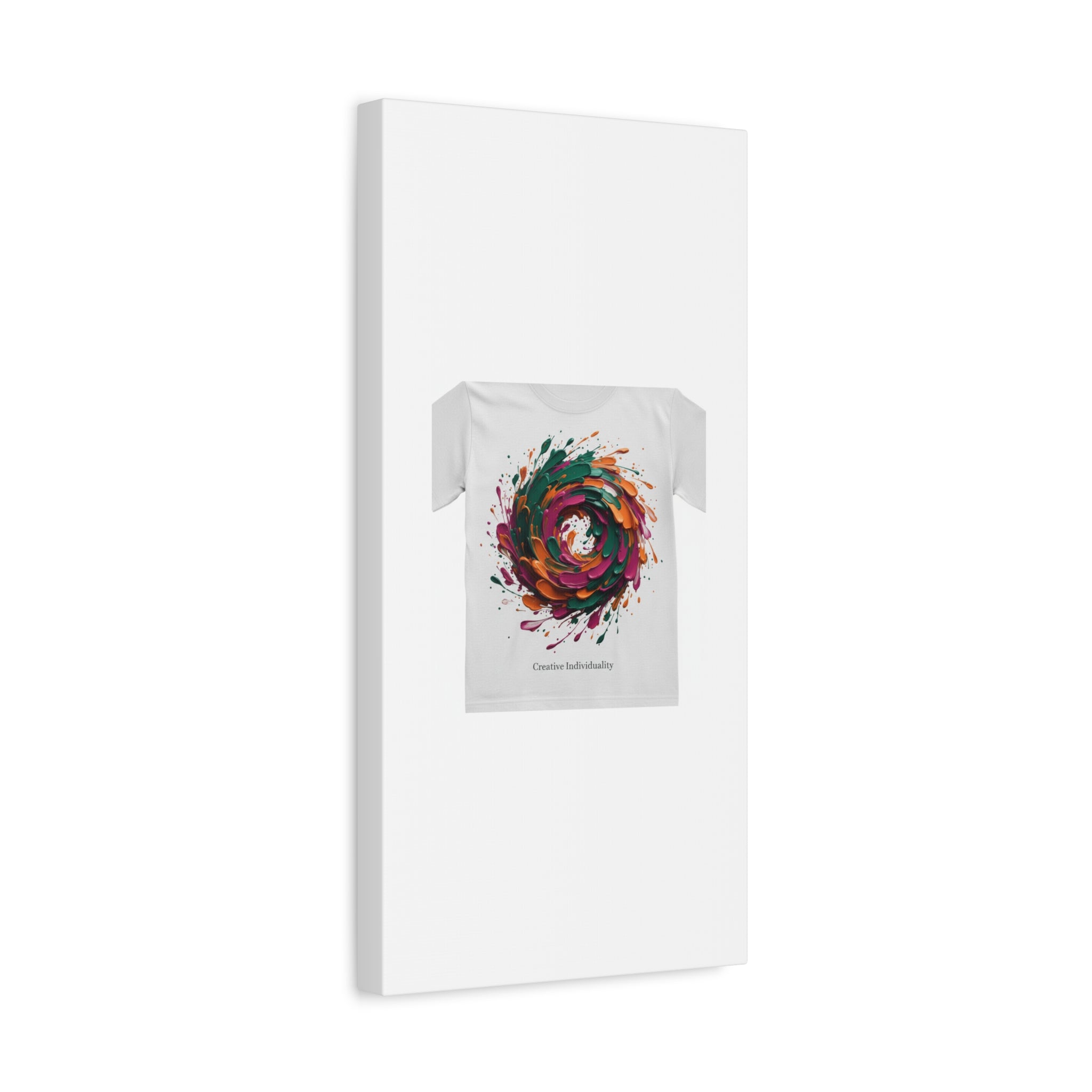 Painterly Abstract Floral Swirl Canvas | Matte Stretched Canvas