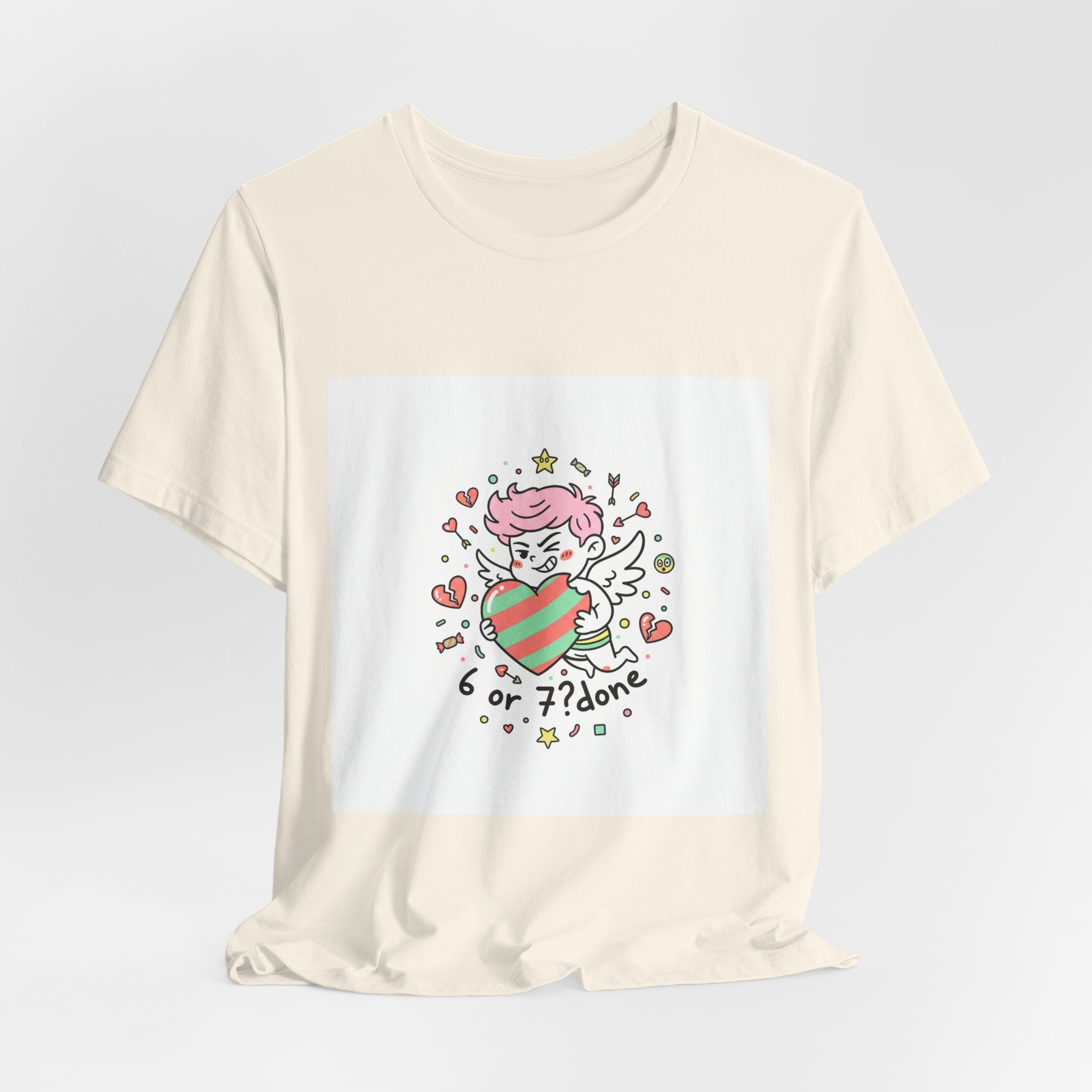 6 7 Weird Cupid Crewneck | Viral Valentine's Sweatshirt | Funny Quirky Love