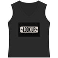 Look Up V-Neck Tank Top — Inspirational Graphic Women's Tee