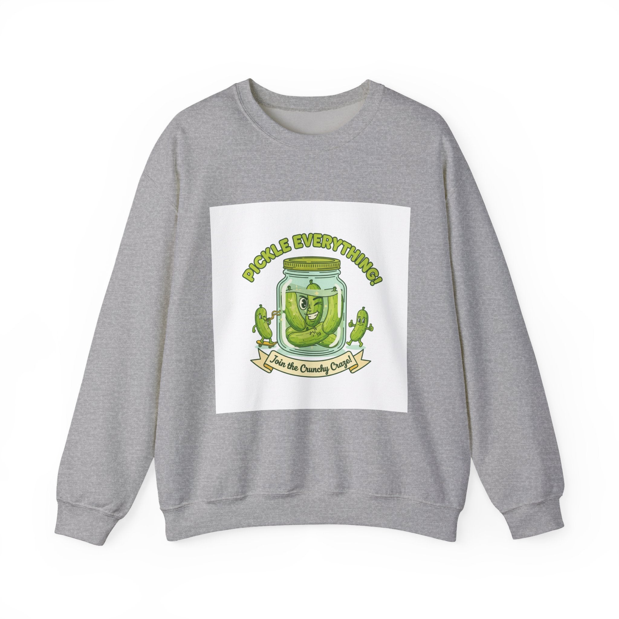 Pickle Everything jar crewneck | pickle lover sweatshirt, brine design