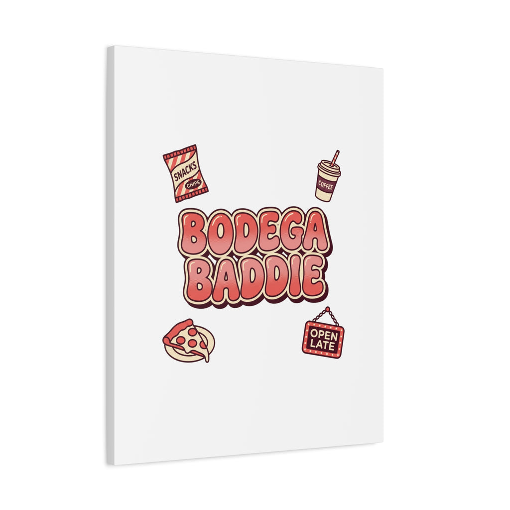 Bodega Baddie Matte Canvas, Stretched | NYC Y2K Corner Store Vibes