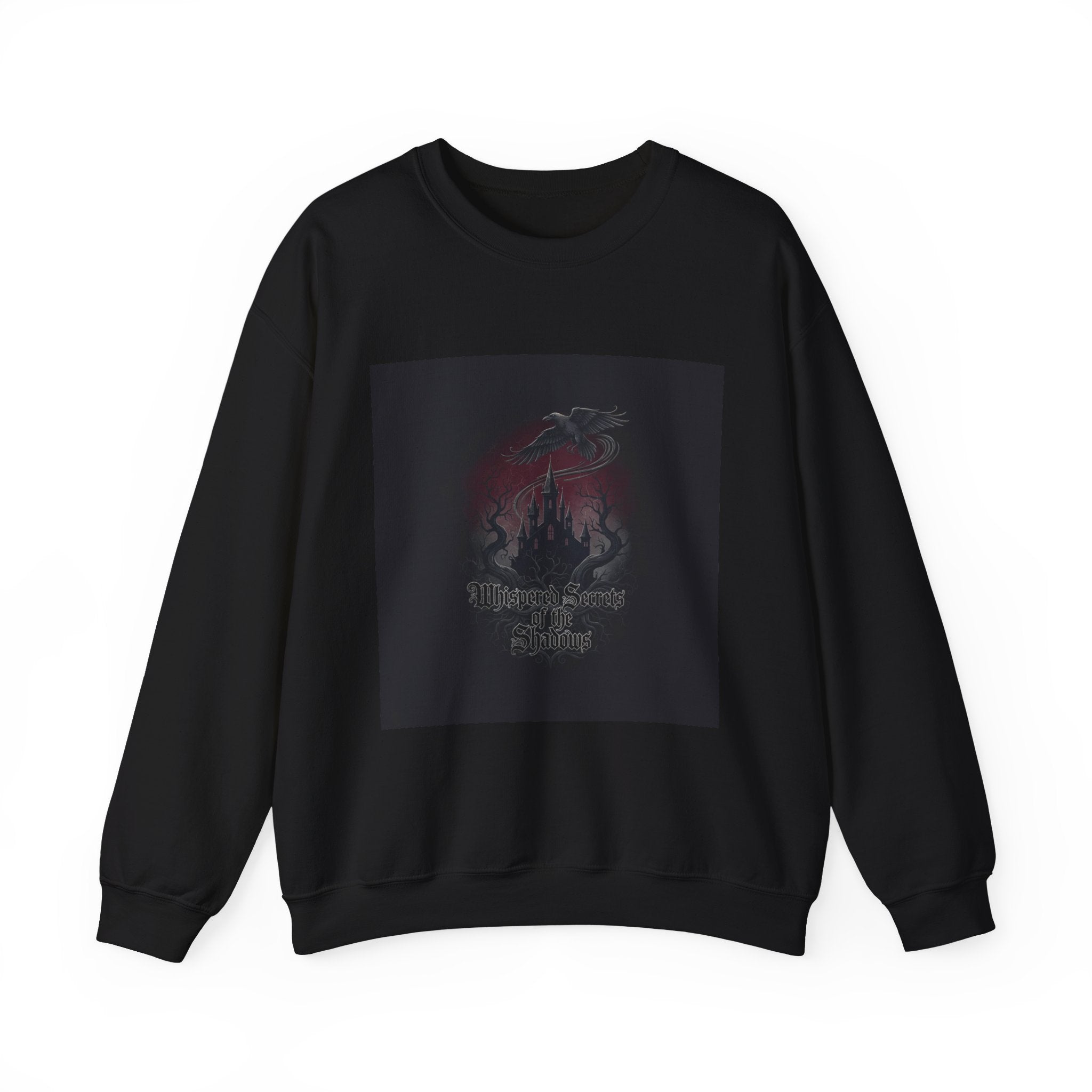 "Whispered Secrets of the Shadows" Gothic Crewneck | Dark Fantasy Sweatshirt