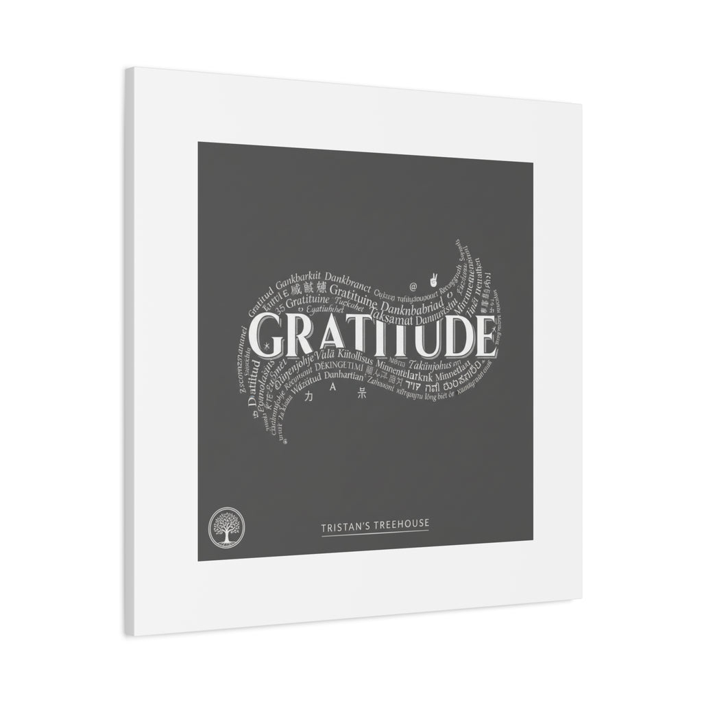 Gratitude Wall Art Matte Canvas | Tiny Treats, sweet uplifting print