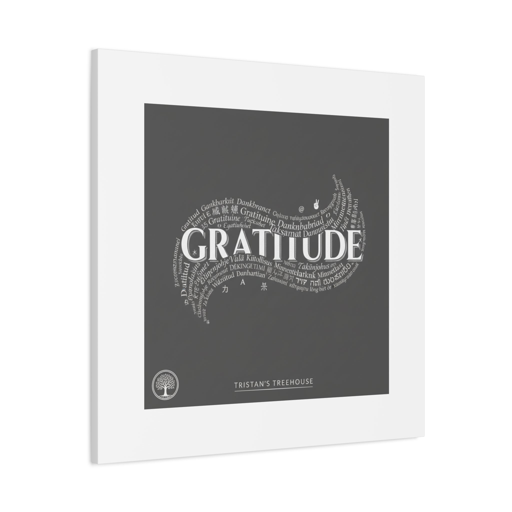 Gratitude Wall Art Matte Canvas | Tiny Treats, sweet uplifting print