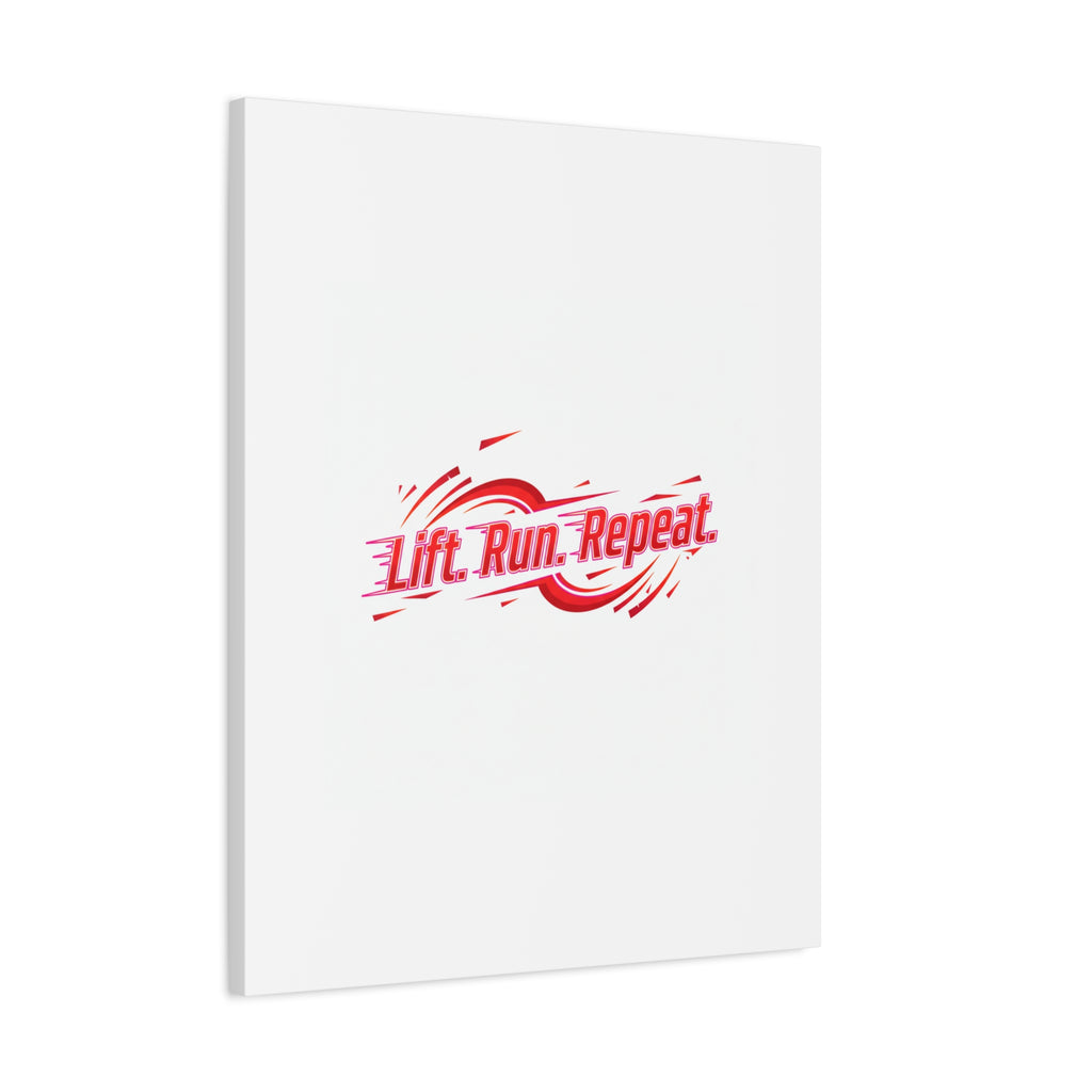 Lift Run Repeat Canvas | Fitness Wall Art, Gym Motivation
