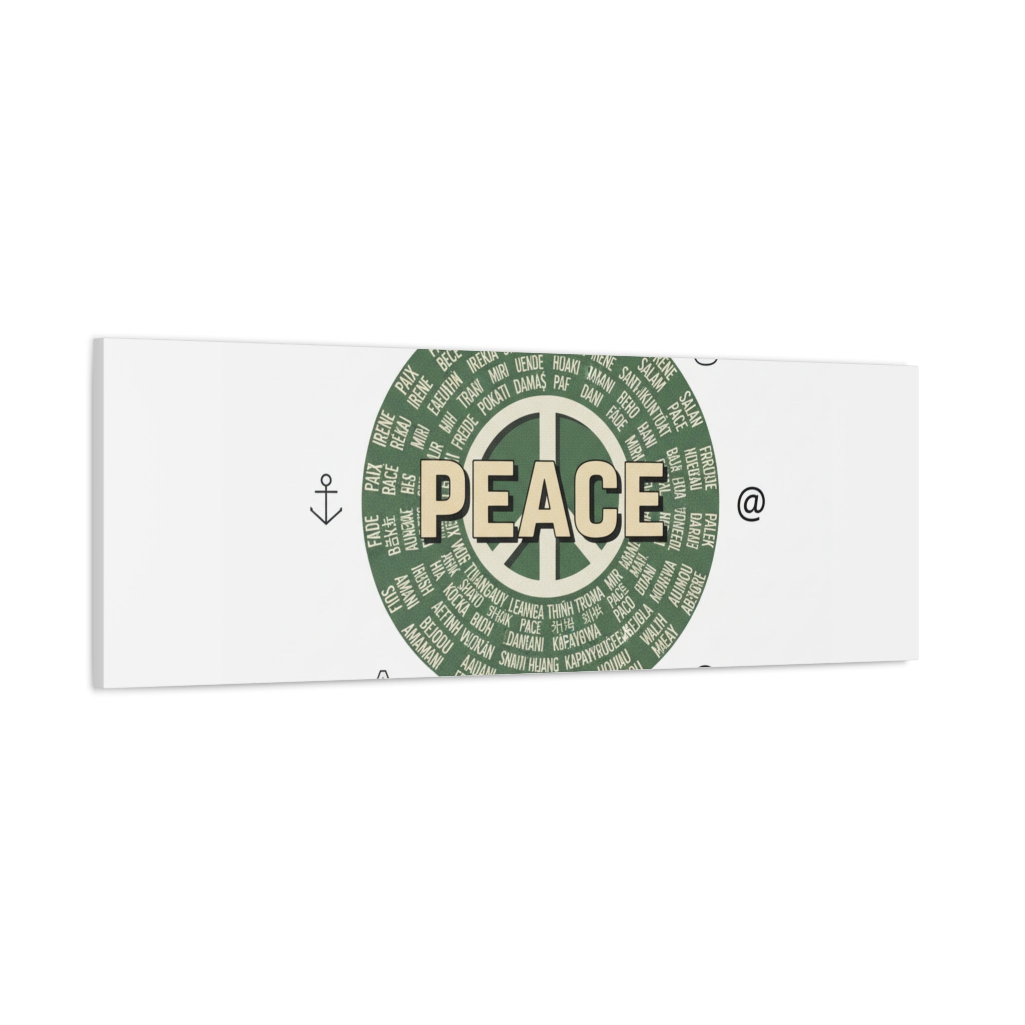 Peace doodle canvas | hand drawn sketch aesthetic, handwritten message