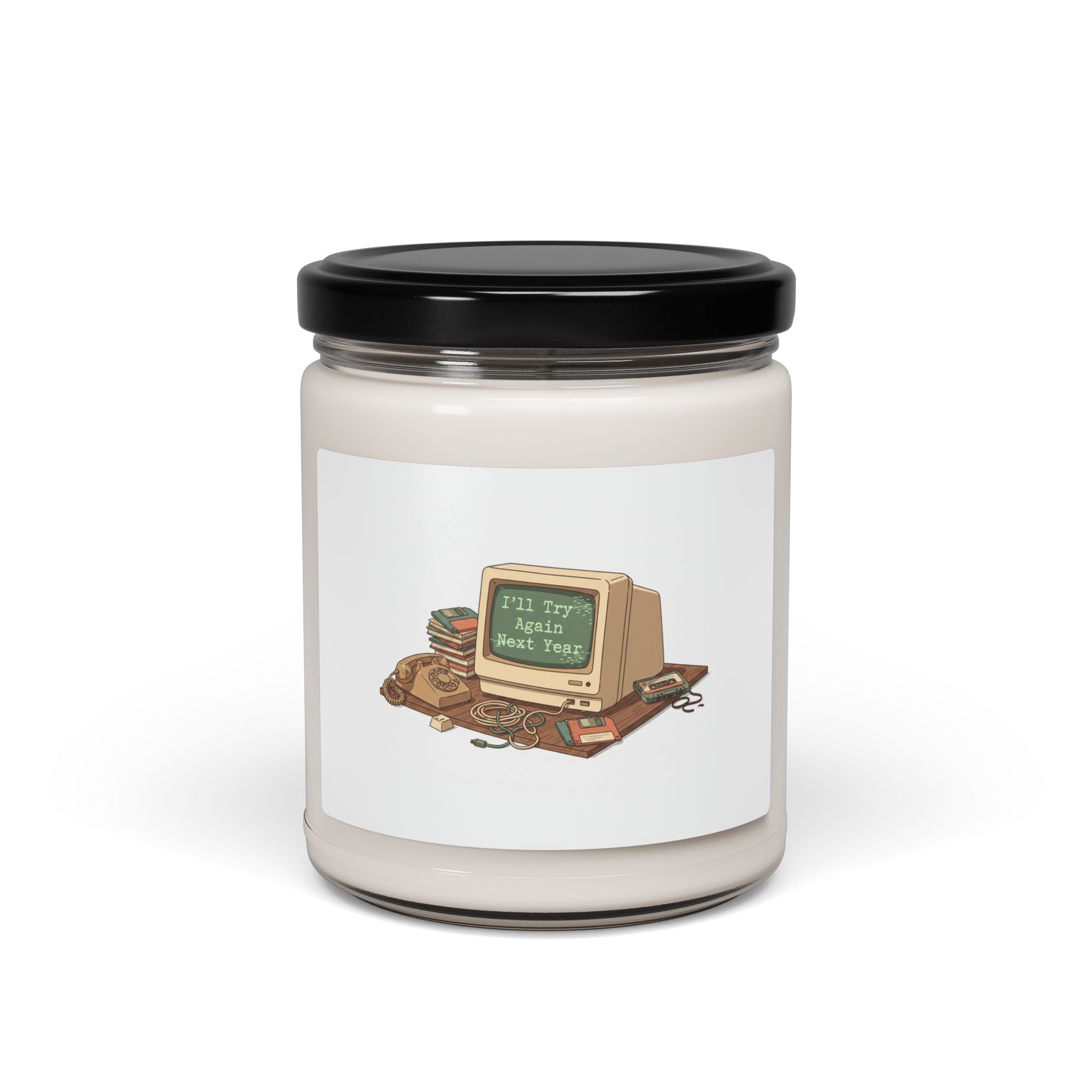 I'll Try Again Next Year Candle | Scented Soy Candle, Resolution Skepticism