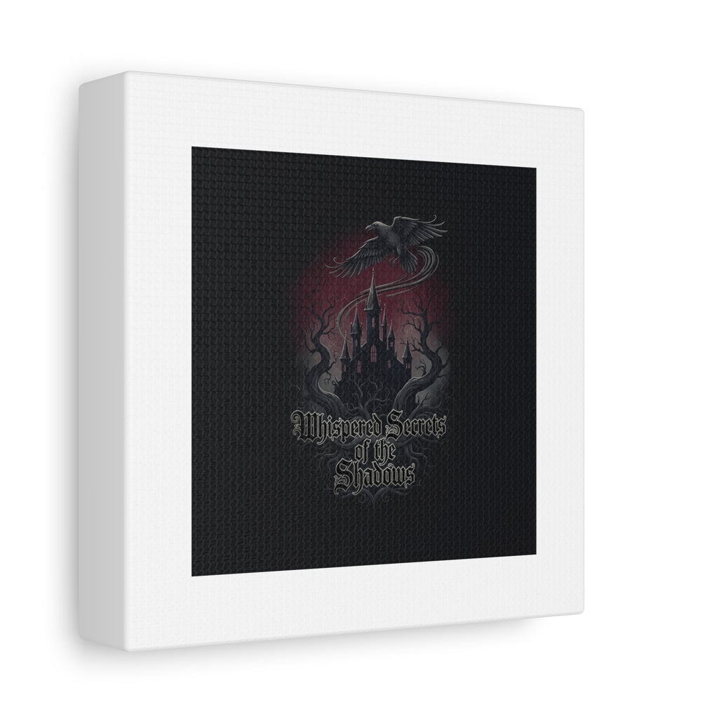 Whispered Secrets of the Shadows Castle Wall Art, Matte Canvas | Gothic Medieval Decor