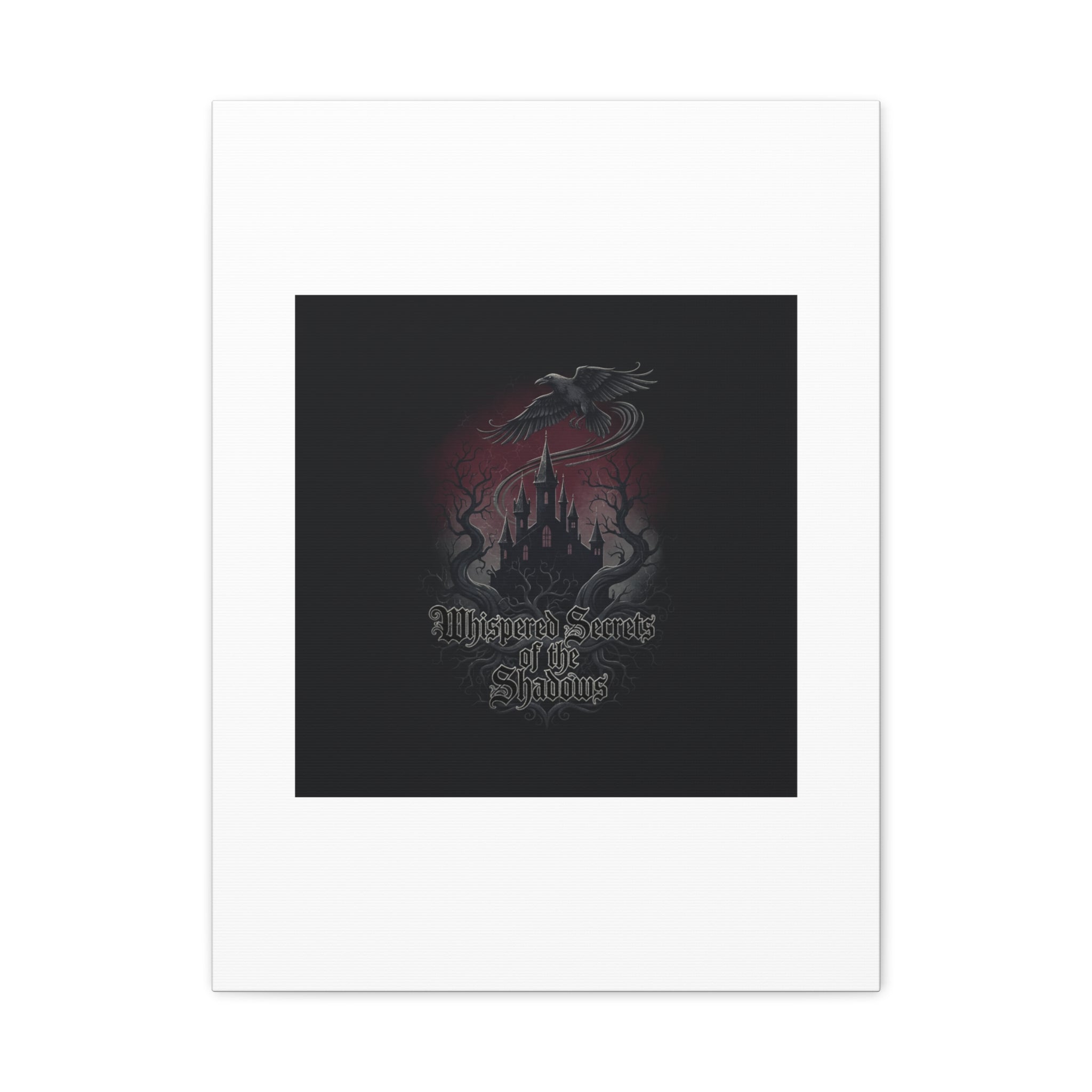 Whispered Secrets of the Shadows Castle Wall Art, Matte Canvas | Gothic Medieval Decor