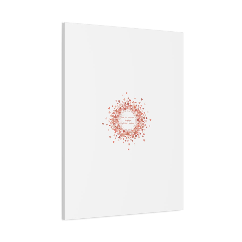 Tiny Heart Confetti Canvas | Matte Stretched Wall Art