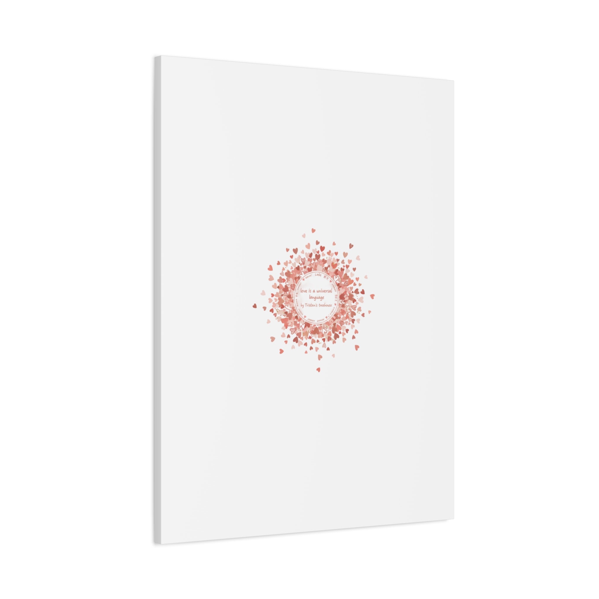 Tiny Heart Confetti Canvas | Matte Stretched Wall Art