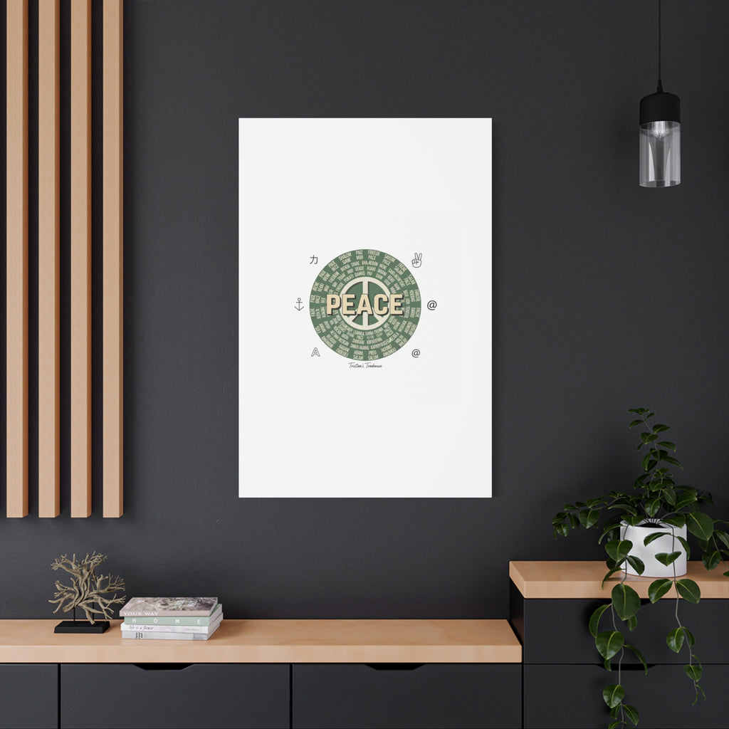 Peace doodle canvas | hand drawn sketch aesthetic, handwritten message