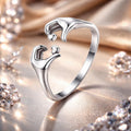 S925 Oxidized Silver 0.17cm Ring