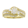 Genuine 1.00ct Diamond Eng Only 14KT Yellow Gold