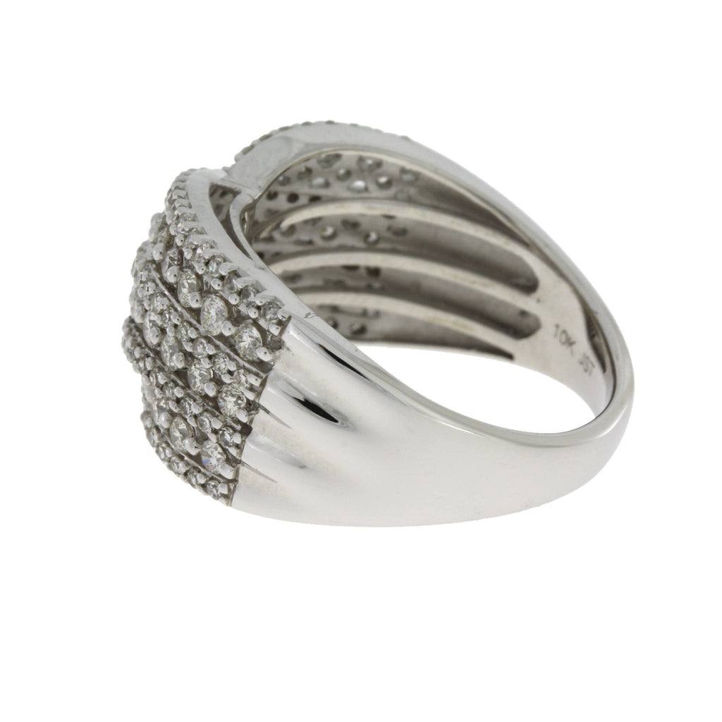 Genuine 1.00ct Diamond Ring 10KT White Gold