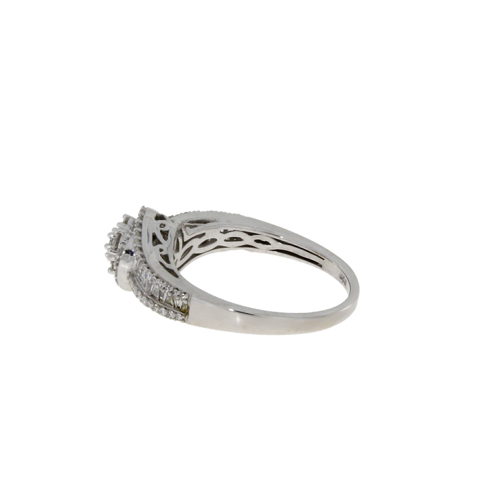 Genuine .50ct Diamond Eng Only 10KT White Gold