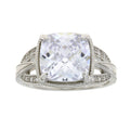 Genuine Cubic Zirconium Ring Sterling Silver