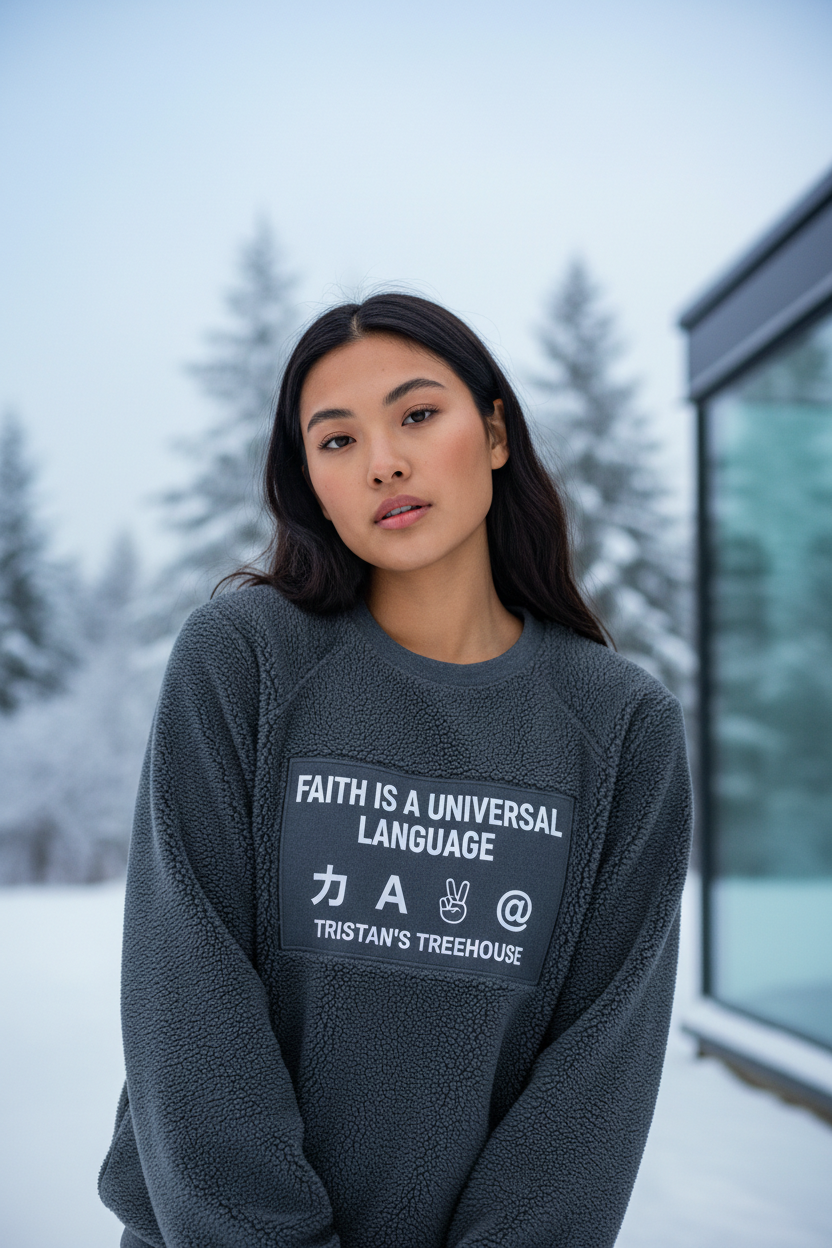 Faith sweatshirt lifestyle mockup