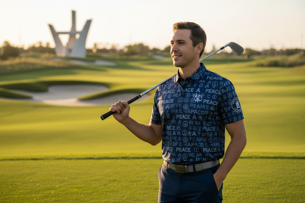 Peace Golf Polo Lifestyle