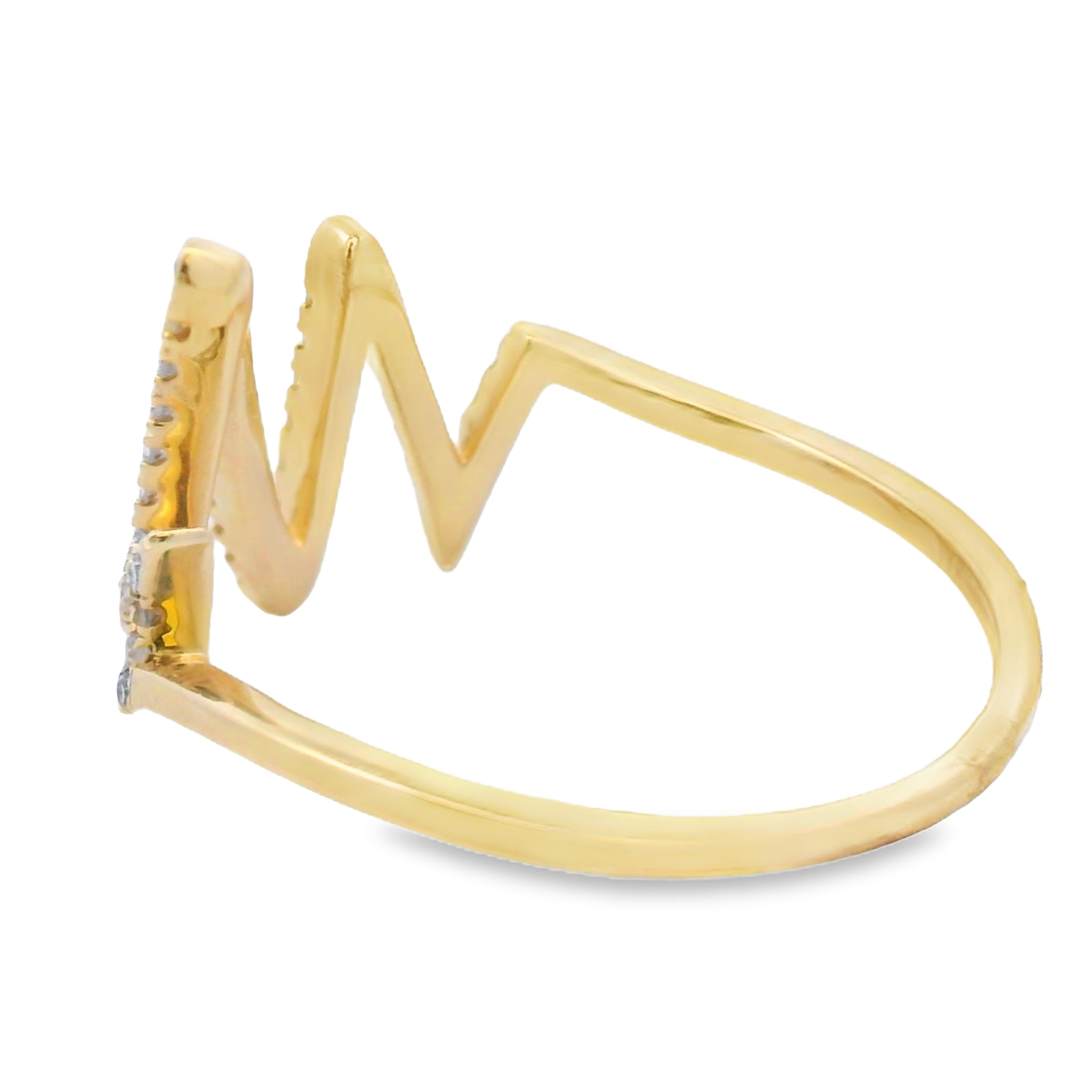 Natural .15ct Diamond Ring 14KT Yellow Gold