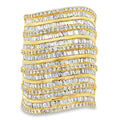 Genuine 3.25ct Diamond Ring 14KT Yellow Gold