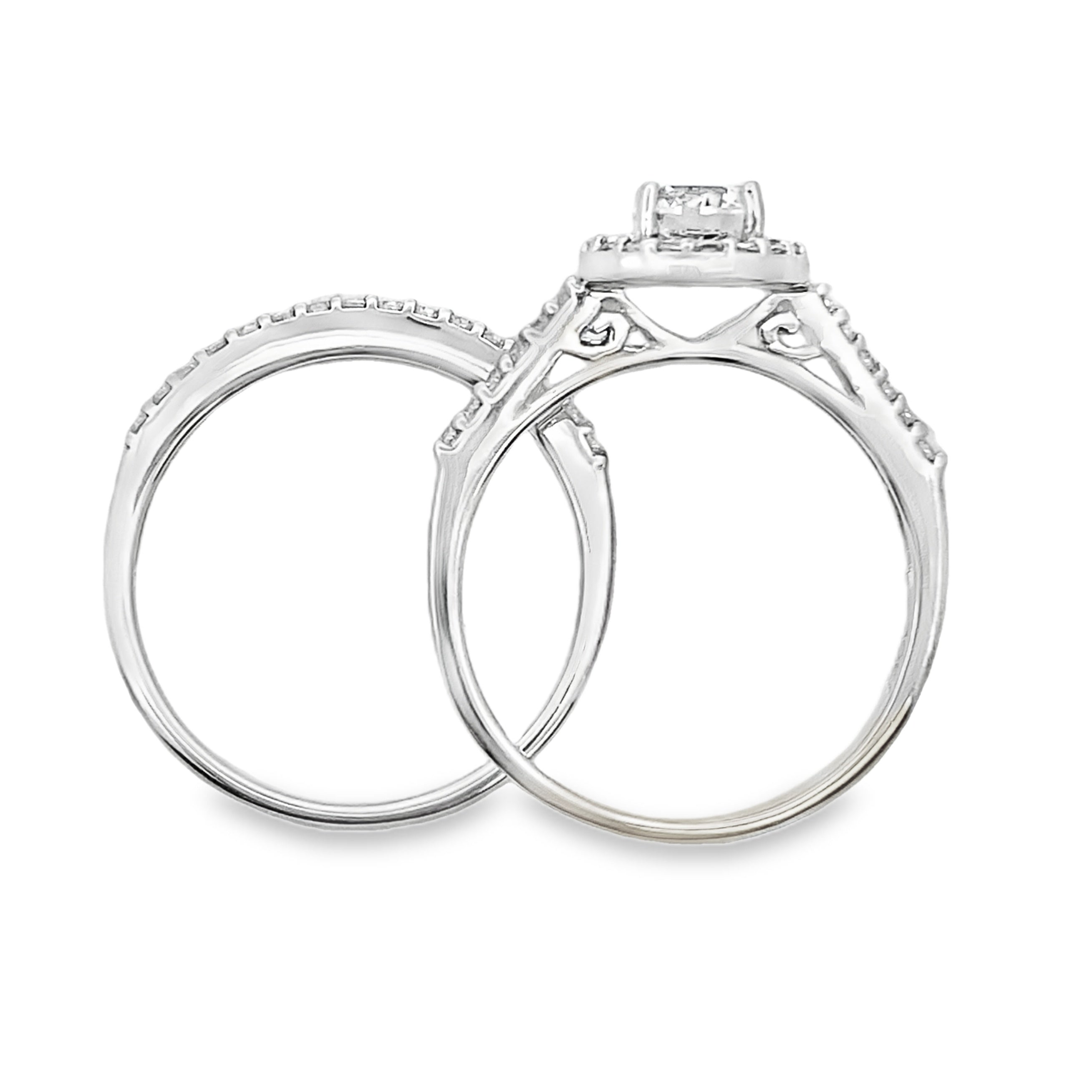 Genuine Cubic Zirconia CZ SS Bridal Sterling Silver