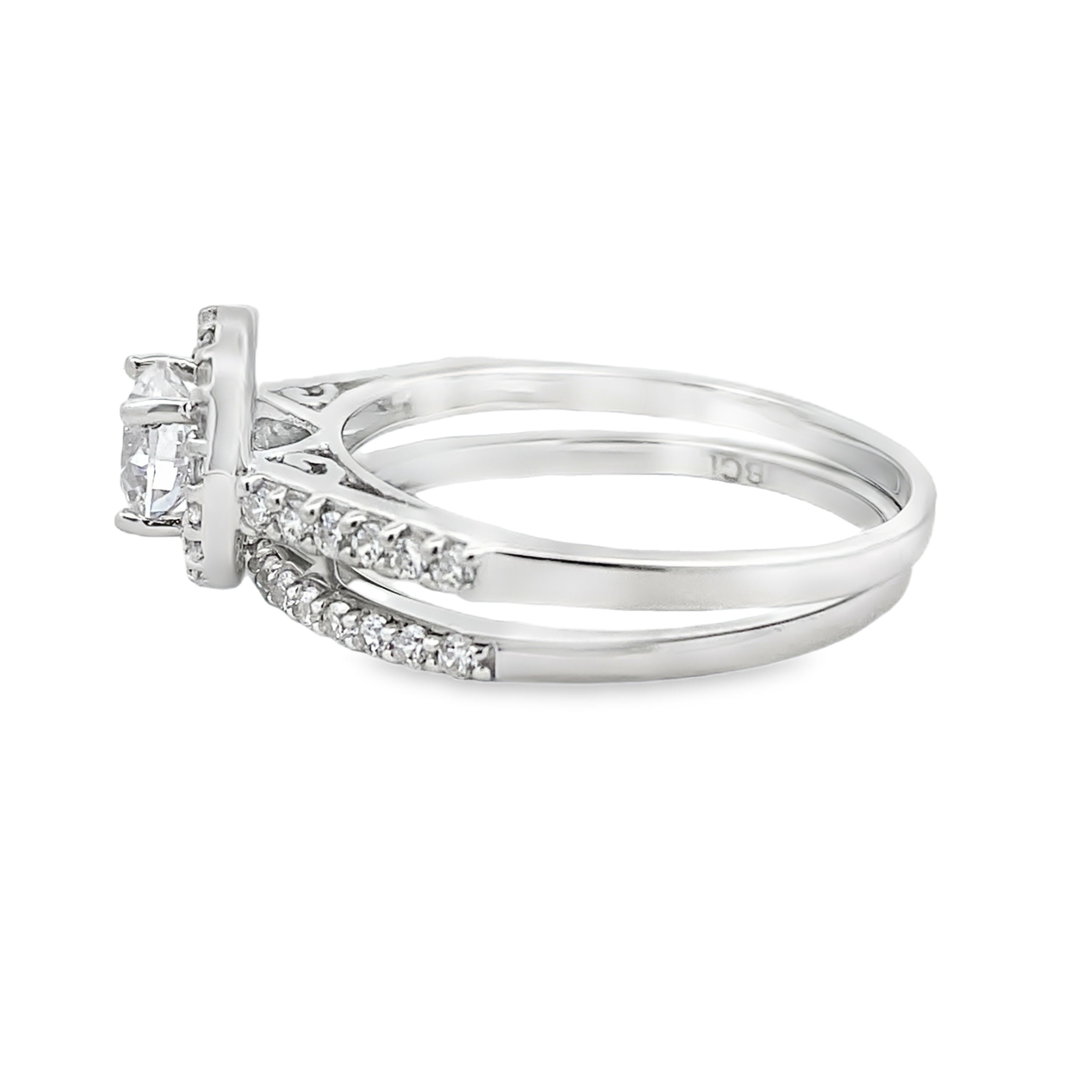 Natural Cubic Zirconia CZ SS Bridal Sterling Silver