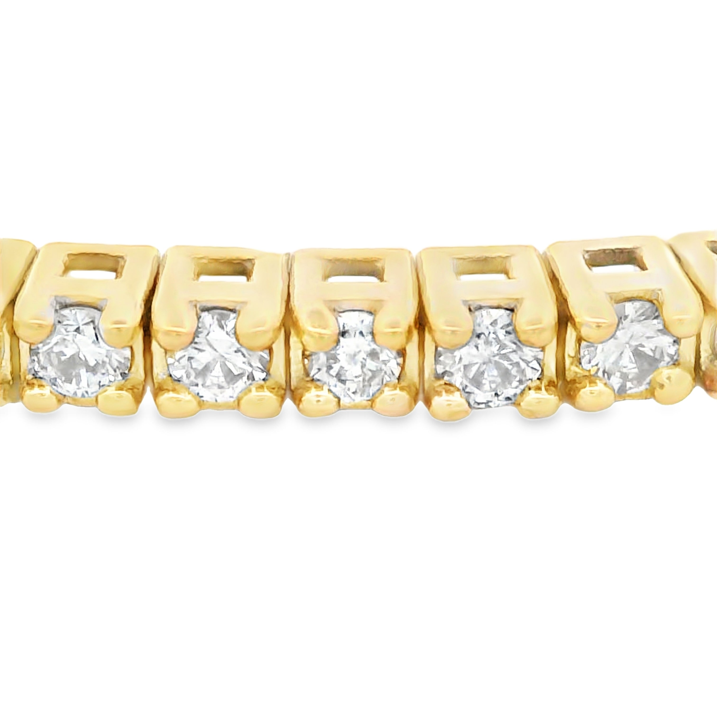 Genuine 1.00ct Diamond Bangle Bracelet 14KT Yellow Gold
