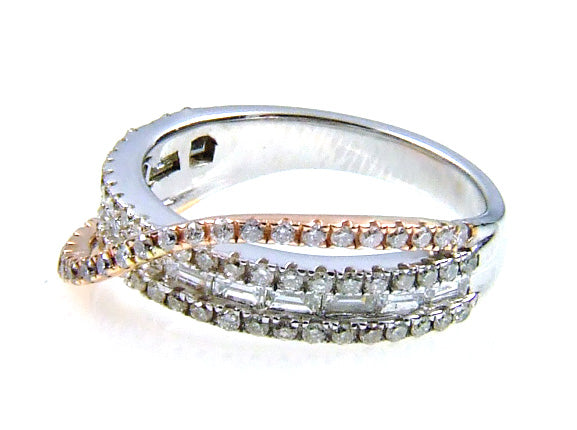 Natural 1.00ct Diamond Ring 14KT White Gold