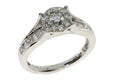 Genuine 1.20ct Diamond Diamond Eng Only 10KT White Gold