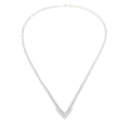 Natural 7.00ct Diamond Tennis Necklace 14KT White Gold