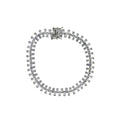 Natural Cubic Zirconium Tennis Bracelet Sterling Silver