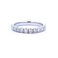 Natural .75ct Diamond Wedding Band Ring 14KT White Gold
